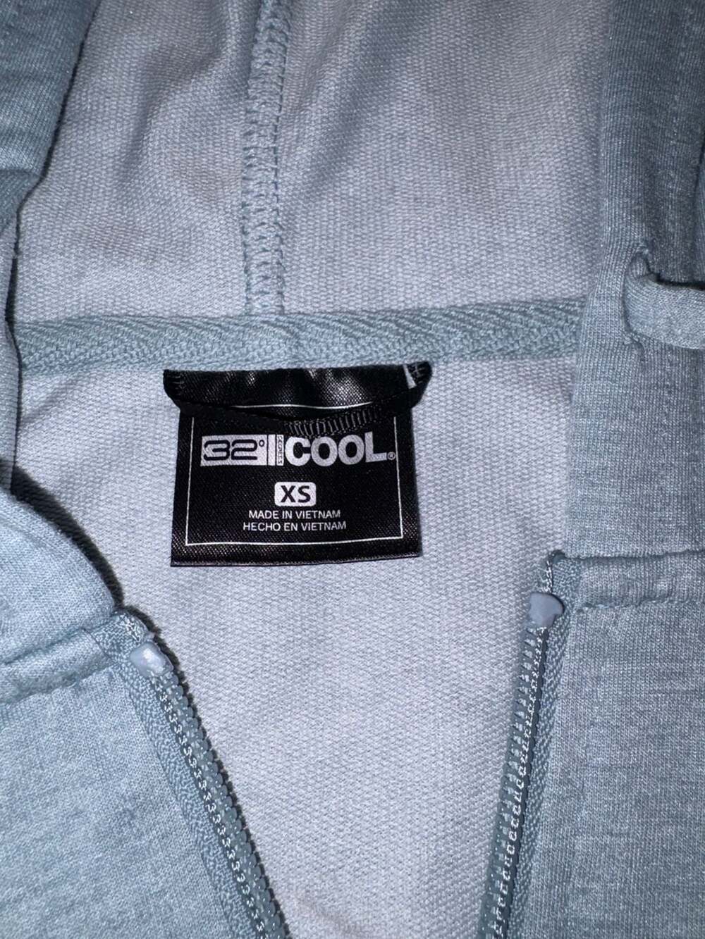 32 Degrees Cool Lightweight Full Zip Hoodie Blue Size XS